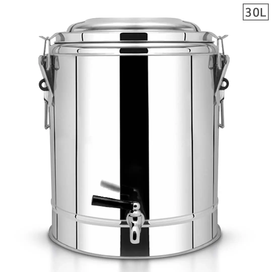 SOGA 30L Insulated Stainless Steel Beverage Pot - Hot & Cold with Tap Dispenser