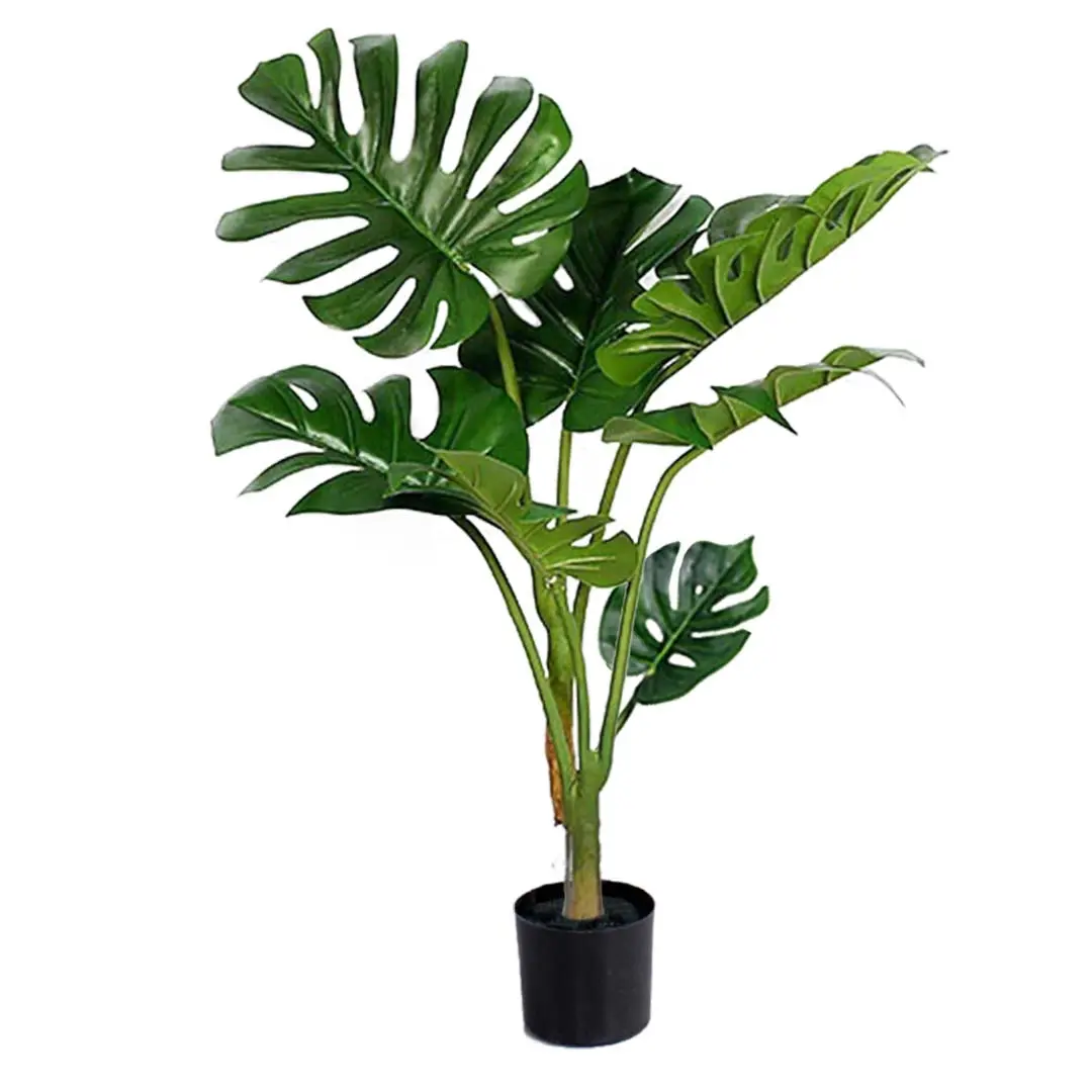 SOGA 120cm Artificial Green Indoor Turtle Back Fake Decoration Tree Flower Pot Plant - Home & Garden