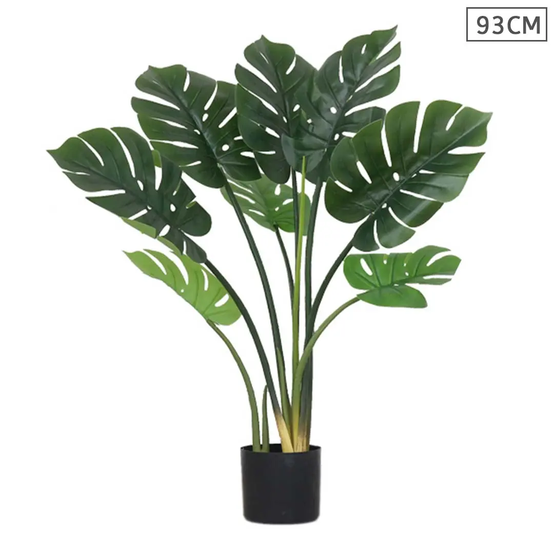 SOGA 93cm Artificial Indoor Potted Turtle Back Fake Decoration Tree Flower Pot Plant - Home & Garden