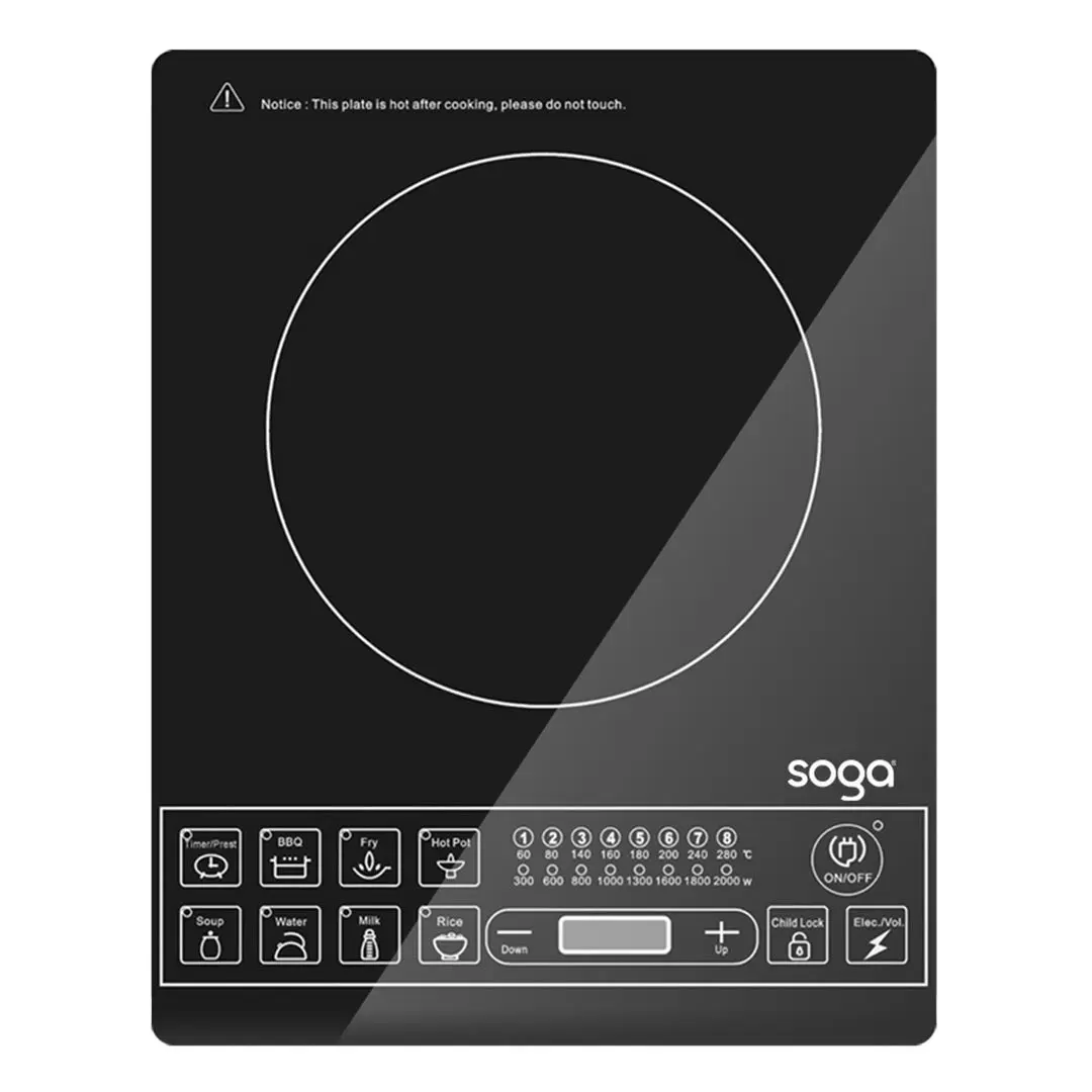 SOGA Cooktop Electric Smart Induction Cook Top Portable Kitchen Cooker Cookware - Home & Garden