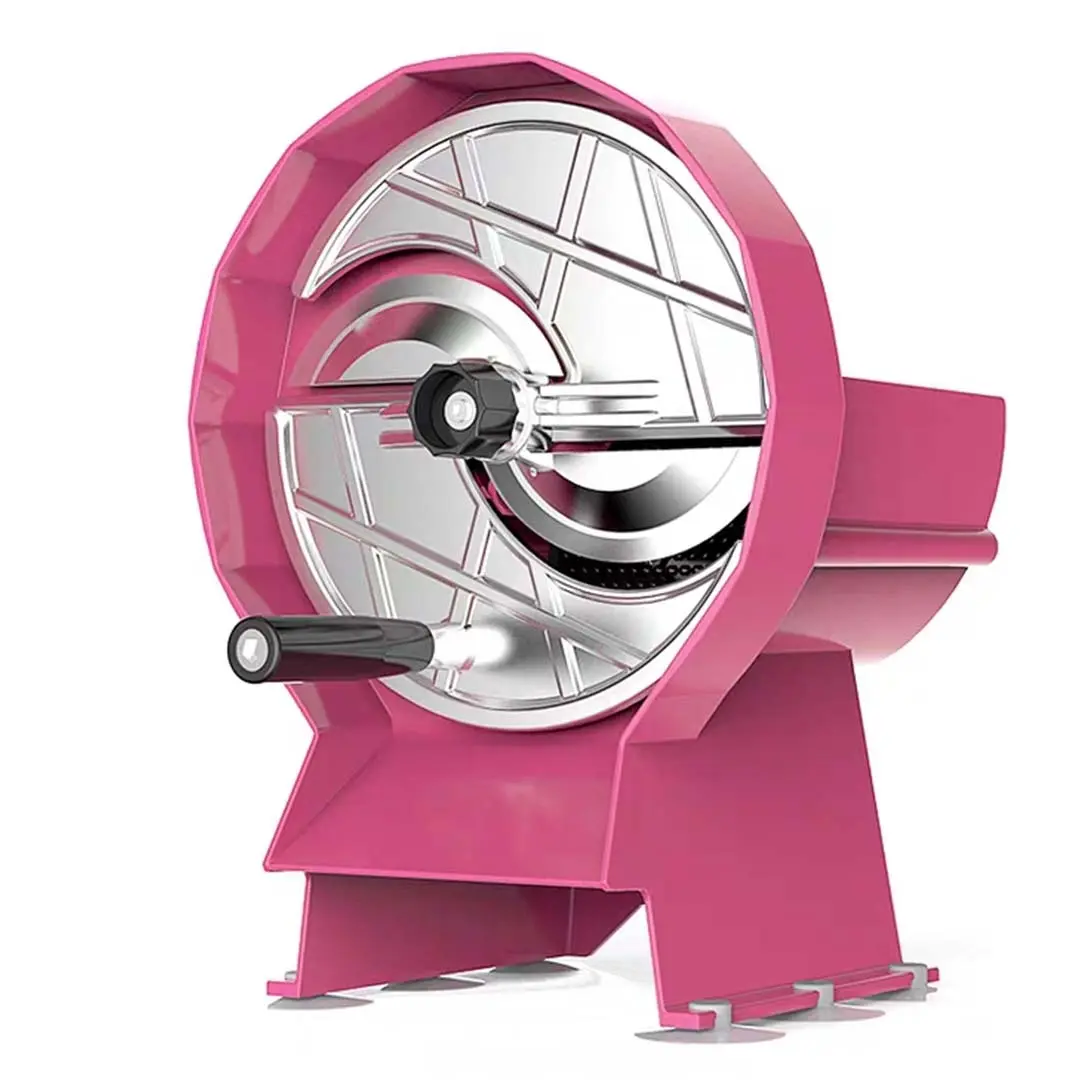 SOGA Commercial Manual Vegetable Fruit Slicer Kitchen Cutter Machine Pink - Home & Garden