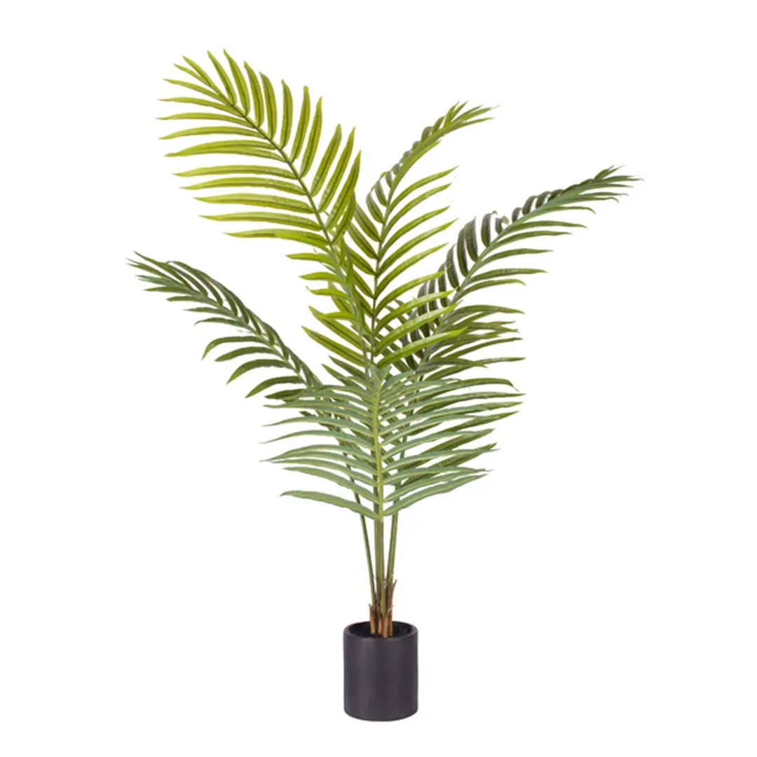 SOGA 120cm Green Artificial Indoor Rogue Areca Palm Tree Fake Tropical Plant Home Office Decor - Home & Garden
