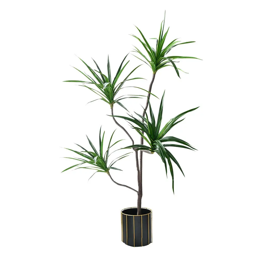 SOGA 180cm Realistic Artificial Dracaena, Rubberised Silk Cloth + Iron Wire, Home Decor - Home & Garden