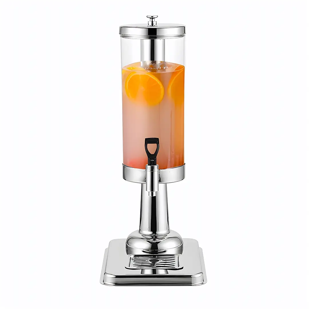 SOGA 3L Stainless Steel Beverage Dispenser with Ice Cylinder - Home & Garden