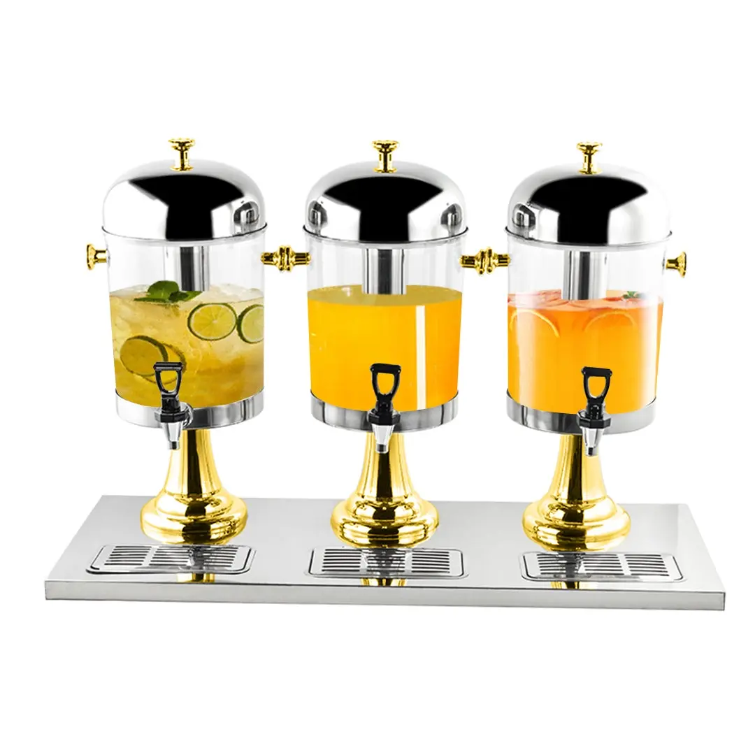 SOGA Triple Head 24L Stainless Steel Beverage Dispenser - Home & Garden