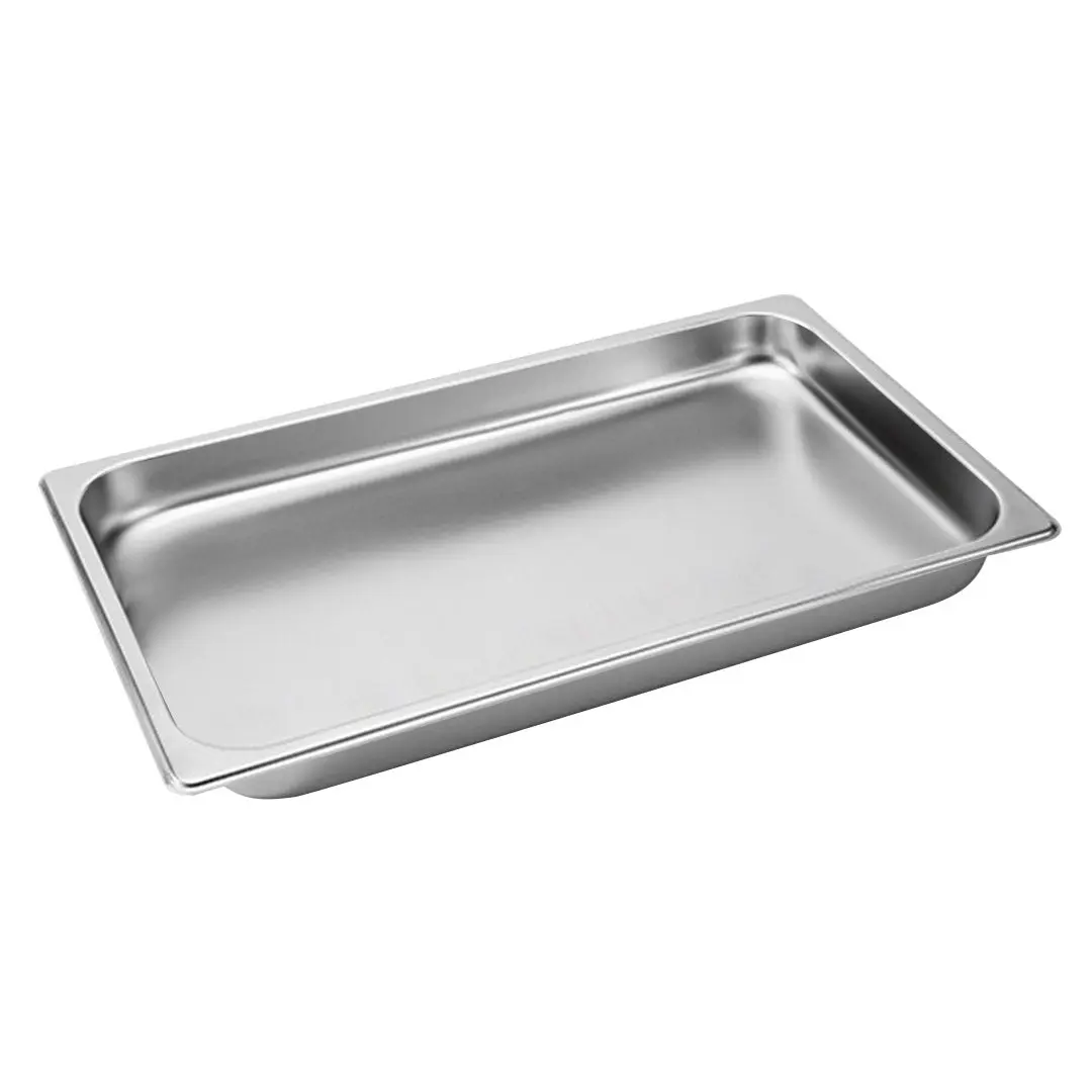 SOGA Stainless Steel Gastronorm GN Pan Full Size 1/1 4cm Deep - Home & Garden