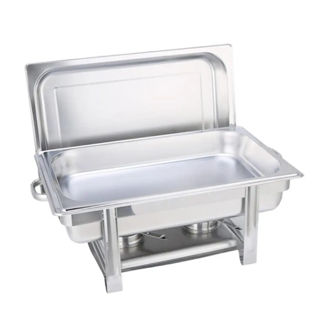 SOGA Stainless Steel Chafing Single Tray Catering Dish Food Warmer - Home & Garden