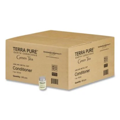 Diversified Hospitality Solutions, Ltd. 007477 Terra Pure Conditioner Jam Jar, Green Tea Lemongrass, 1 Oz Jar, 300/carton
