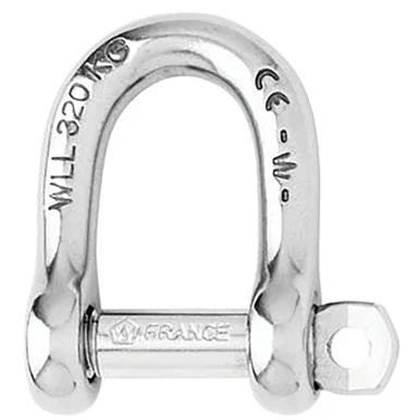 Wichard Marine 01207 Wichard Not Self-locking D Shackle - 14mm Diameter - 9/16"