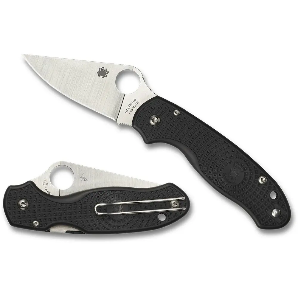 Spyderco Para 3 Plain Blade Folding Knife YSC223PBK - Sports & Outdoor