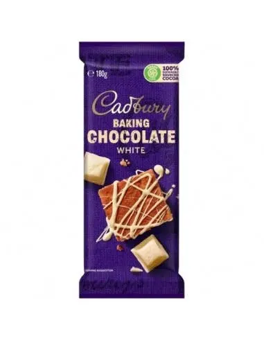Cadbury White Baking Chocolate 180gm x 15 - Groceries