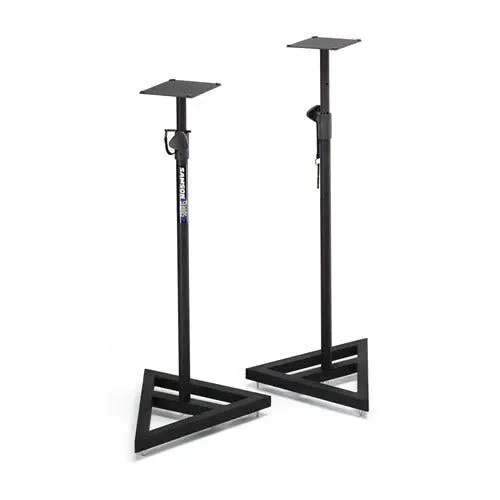 2x Samson Audio MS200 Steel Stand Mount w/ Plate Top for Monitor Speakers Black - Electronics
