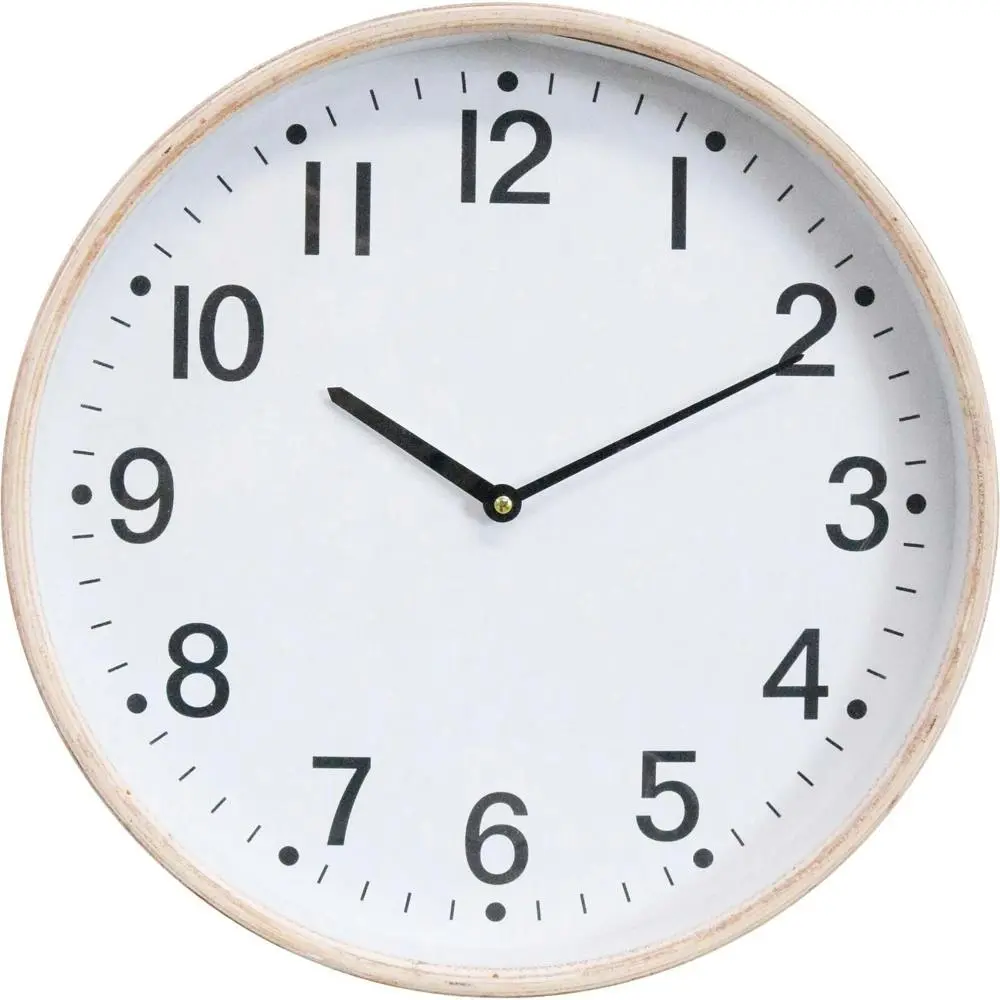 LVD Gradinaglass Hanging Wall Clock Analogue 40cm Round Home/Office Decor - Home & Garden