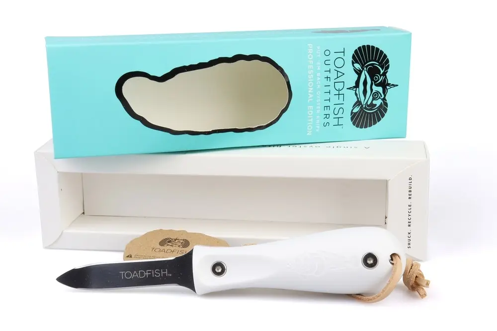 Toadfish Outfitters Professional Edition Oyster Shucking Knife - Sports & Outdoor