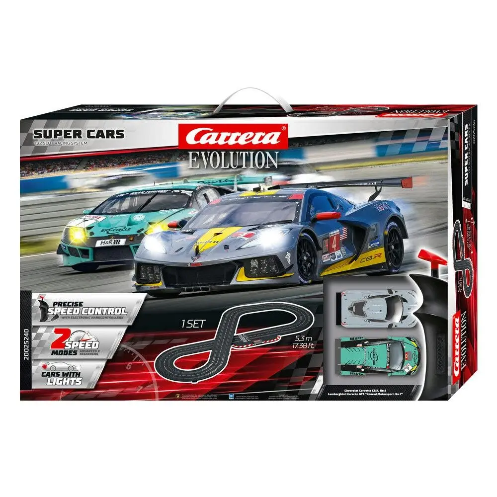 Carrera GT3 Racing Super Cars 1:32 5.3m Track Slot Car Childrens Toy Set 8y+ - Toys & Games