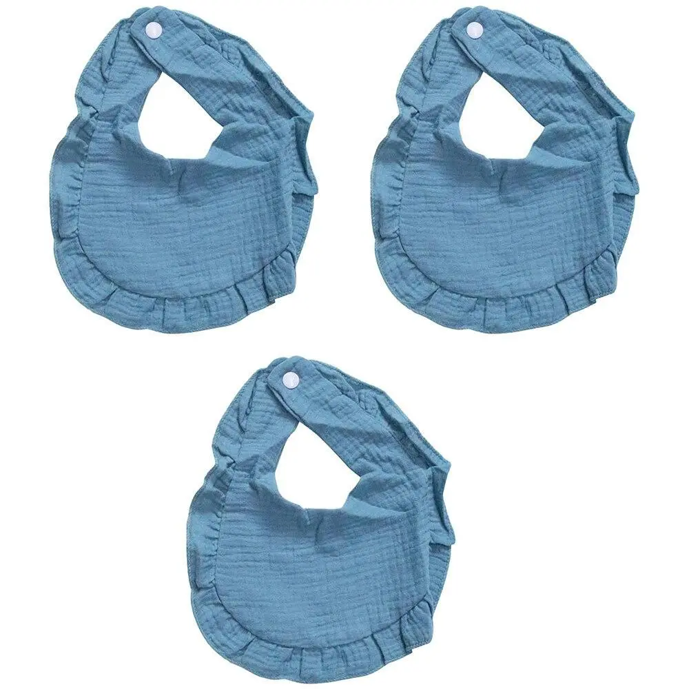 3x LVD Cotton Infant/Baby/Toddler Feeding Bibs S/3 Harbour 35x21cm Assorted