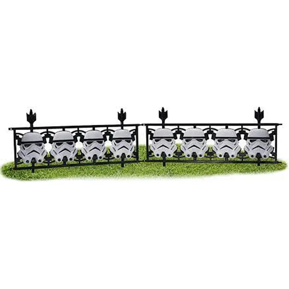 2pc Star Wars Stormtrooper Plastic Fence Halloween Party Decor Display Accessory - Fashion