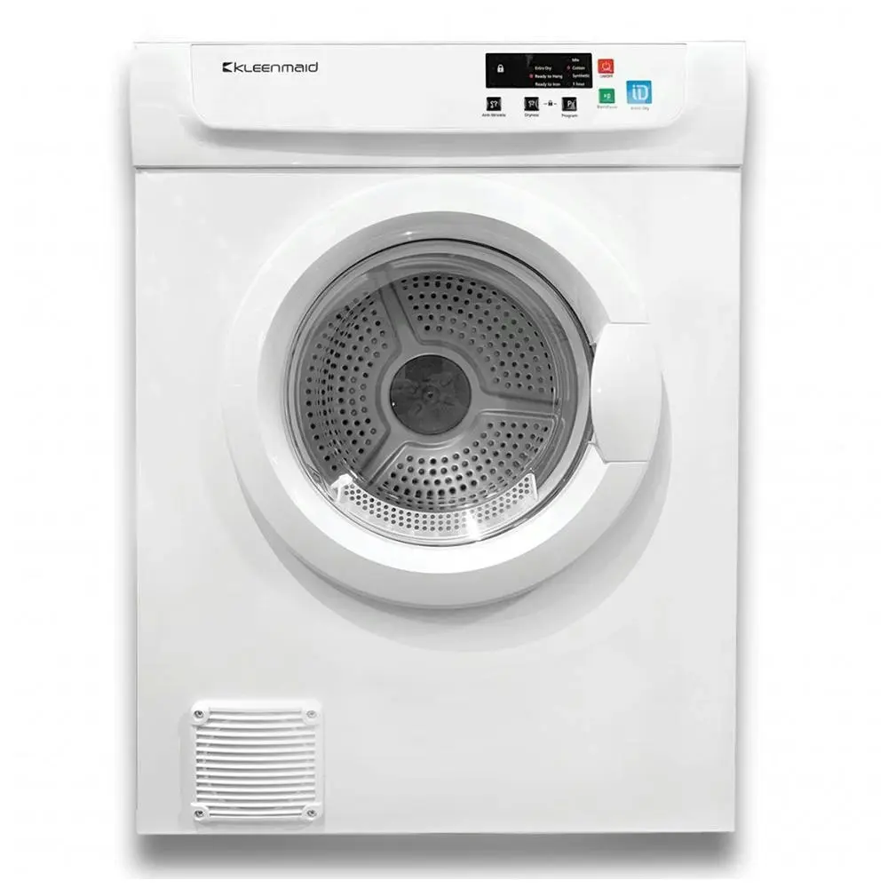 Kleenmaid 7kg Electric Front Vented Clothing Dryer/Airer Touch Control White 97L - Home & Garden