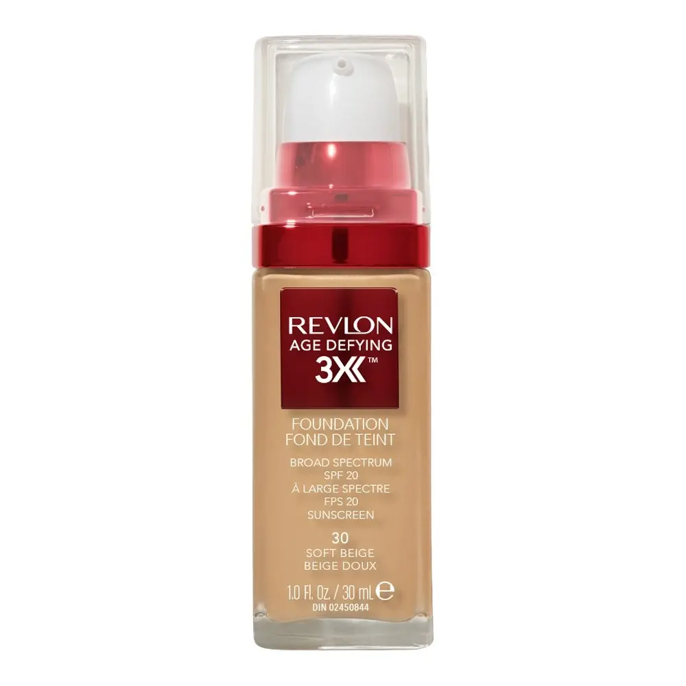 Revlon Age Defying 3x Foundation 30ml 30 Soft Beige - Beauty