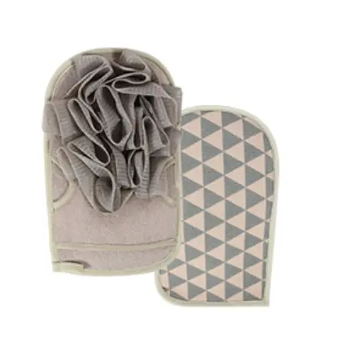 Wicked Sista Double Sided Loofah Glove Grey - Beauty