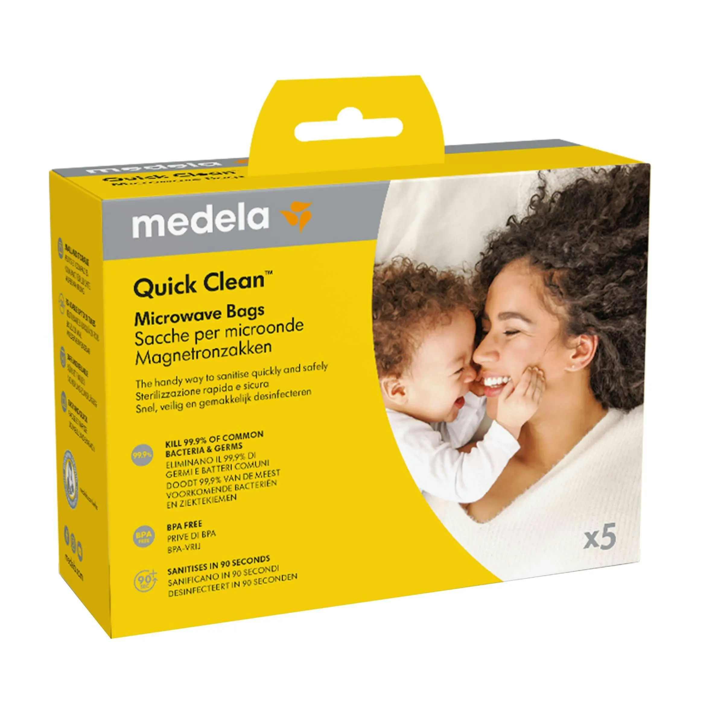 Medela Quick Clean Microwave Bags 5 Pack - Baby