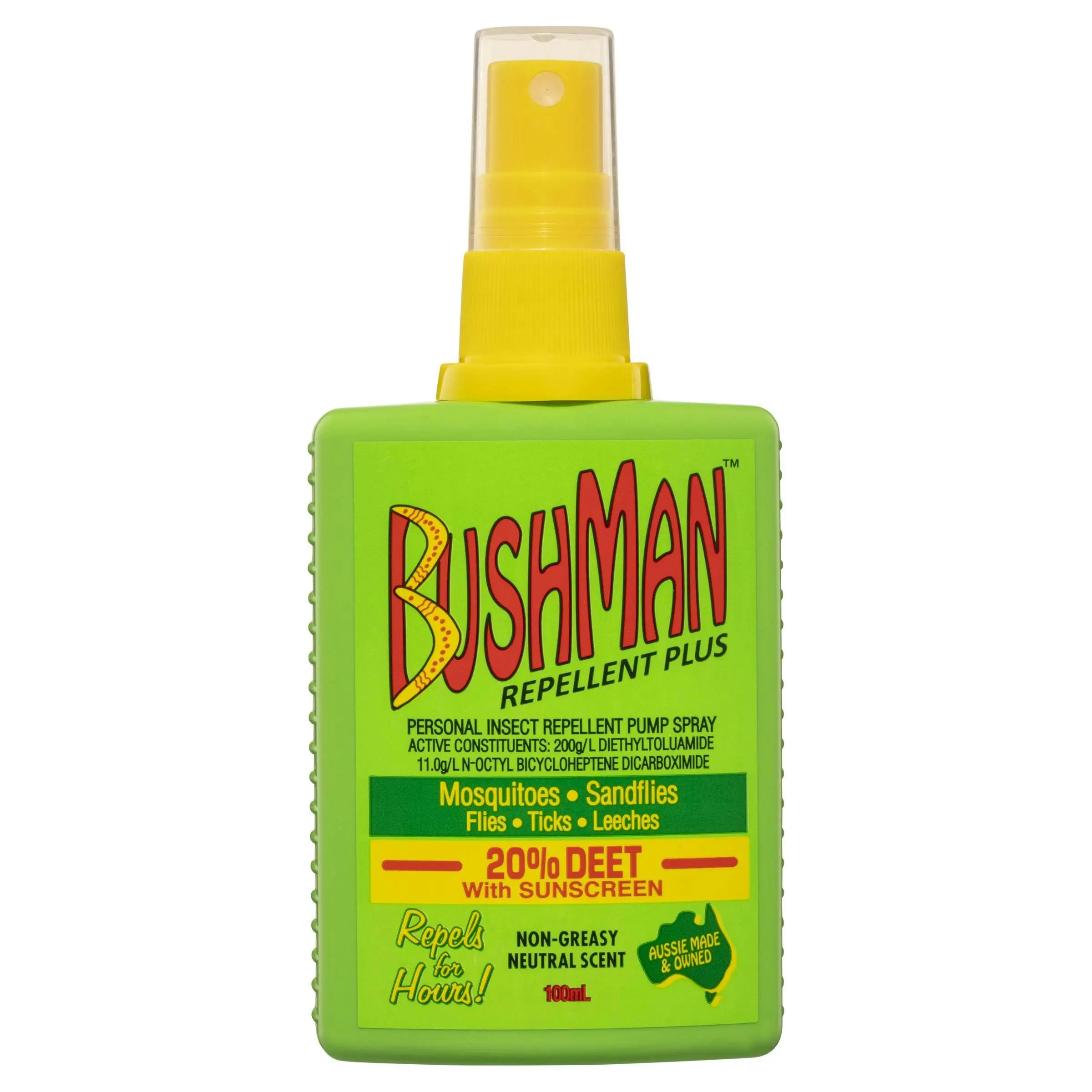 Bushman Plus Insect Repellant Pump Spray 100mL - Home & Garden