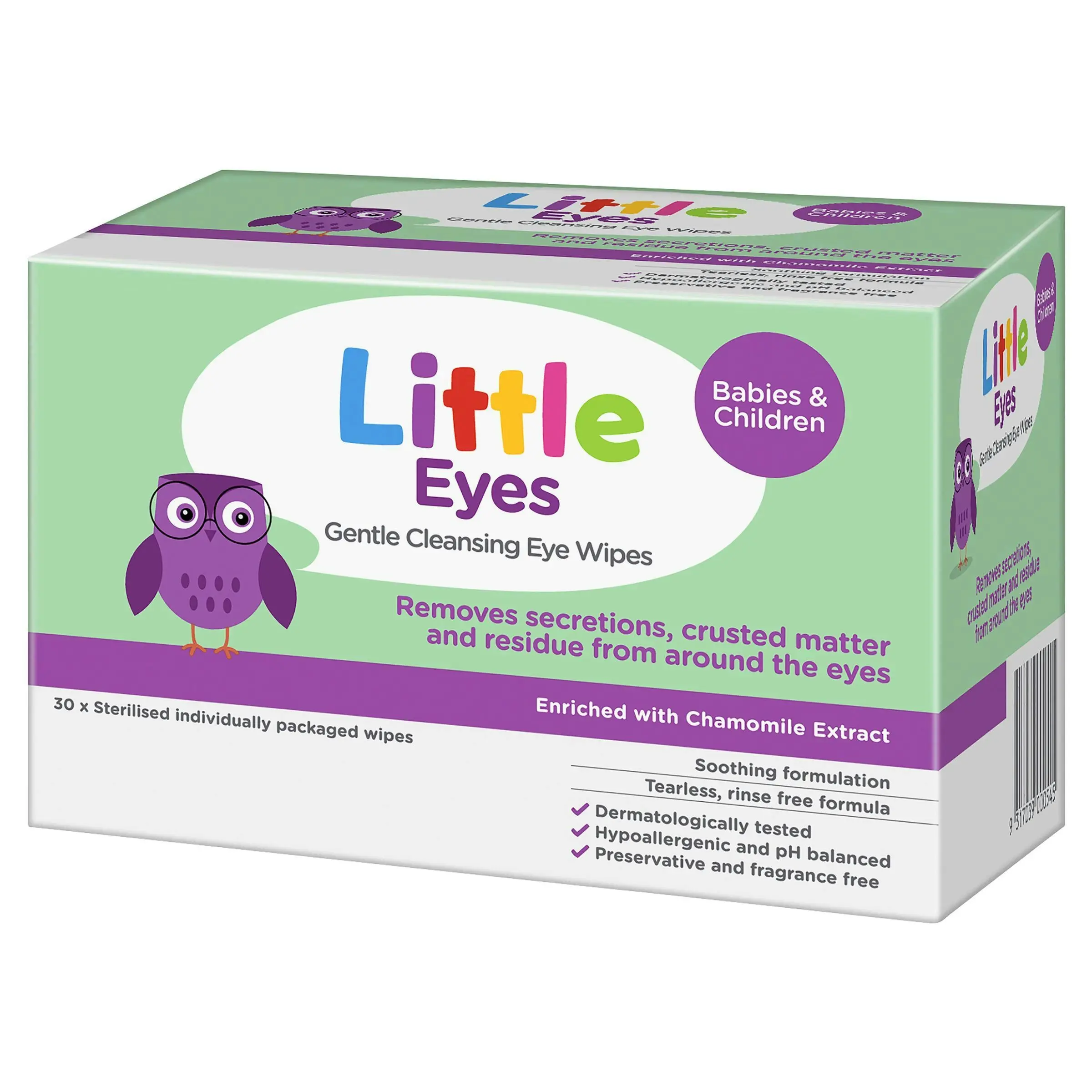 Little Eyes Gentle Cleansing Eye Wipes 30 Pack - Baby
