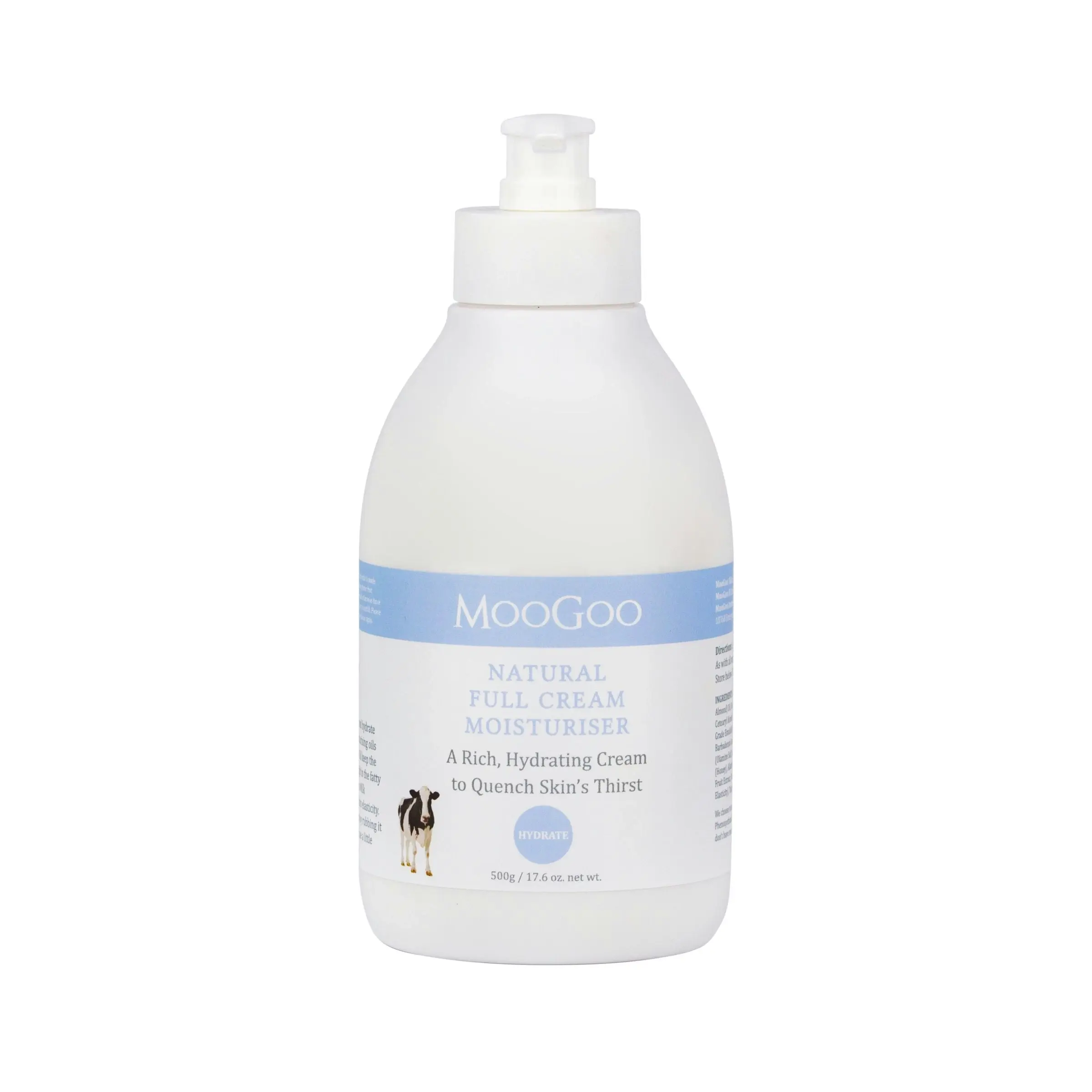 MOOGOO Natural Full Cream Moisturiser 500g - Beauty