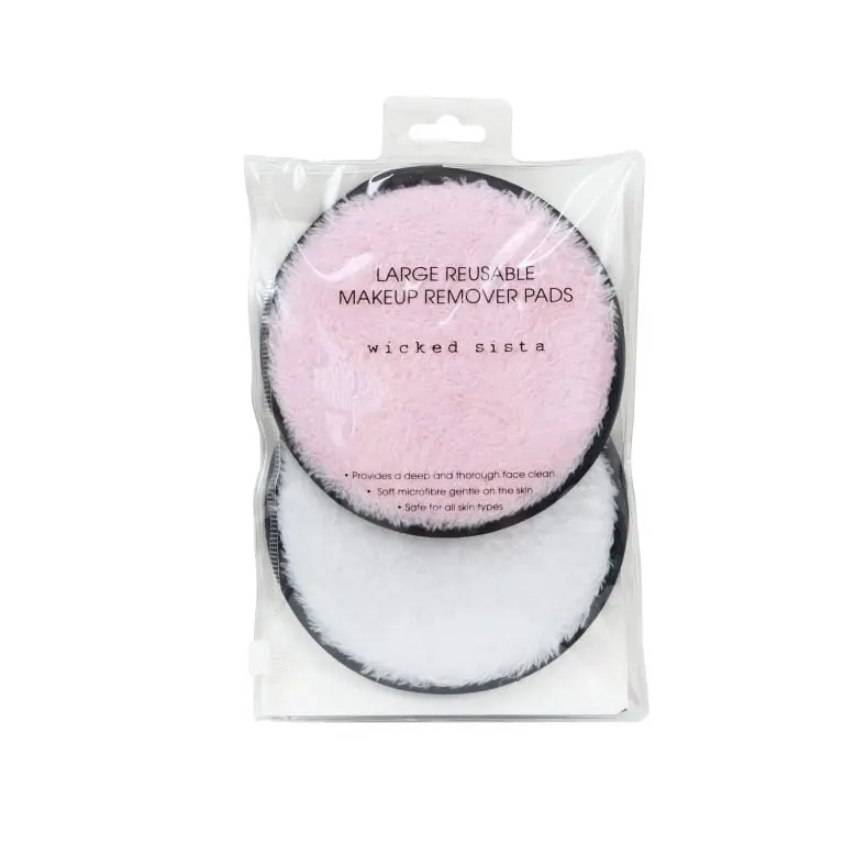 Wicked Sista Large Reusable Makeup Remover Pads 2 Pack - Beauty