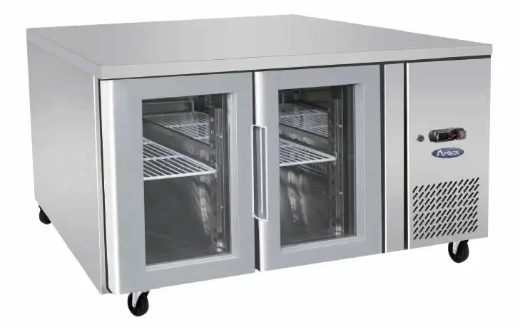 Atosa Glass 2 Door Cooling Fridge Table 1360 Mm Epf3721 - Home & Garden