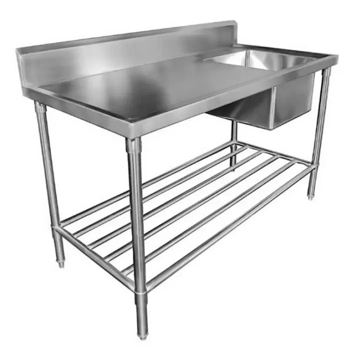 Mixrite Sink Bench With Splashback W1500 X D700 X H900 3 Ss1715c - Hardware