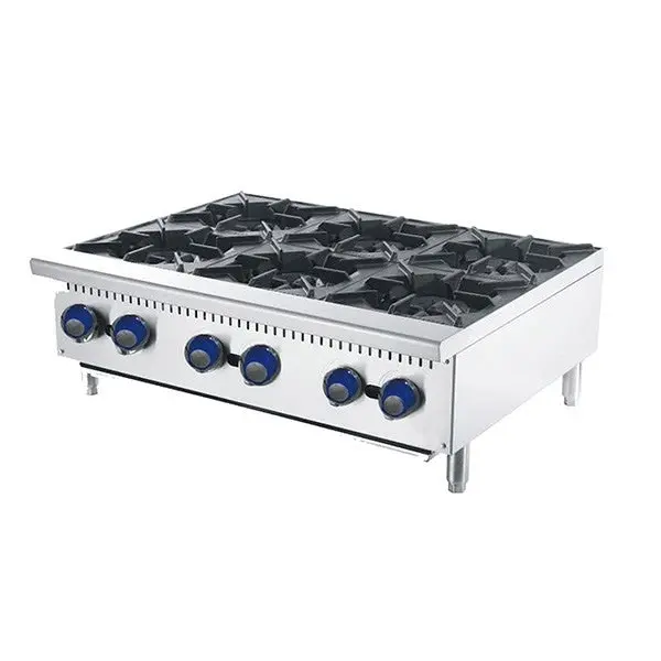 6 Burner Cook Tops W910 X D700 X H333 Cookrite Athp-36-6-ng