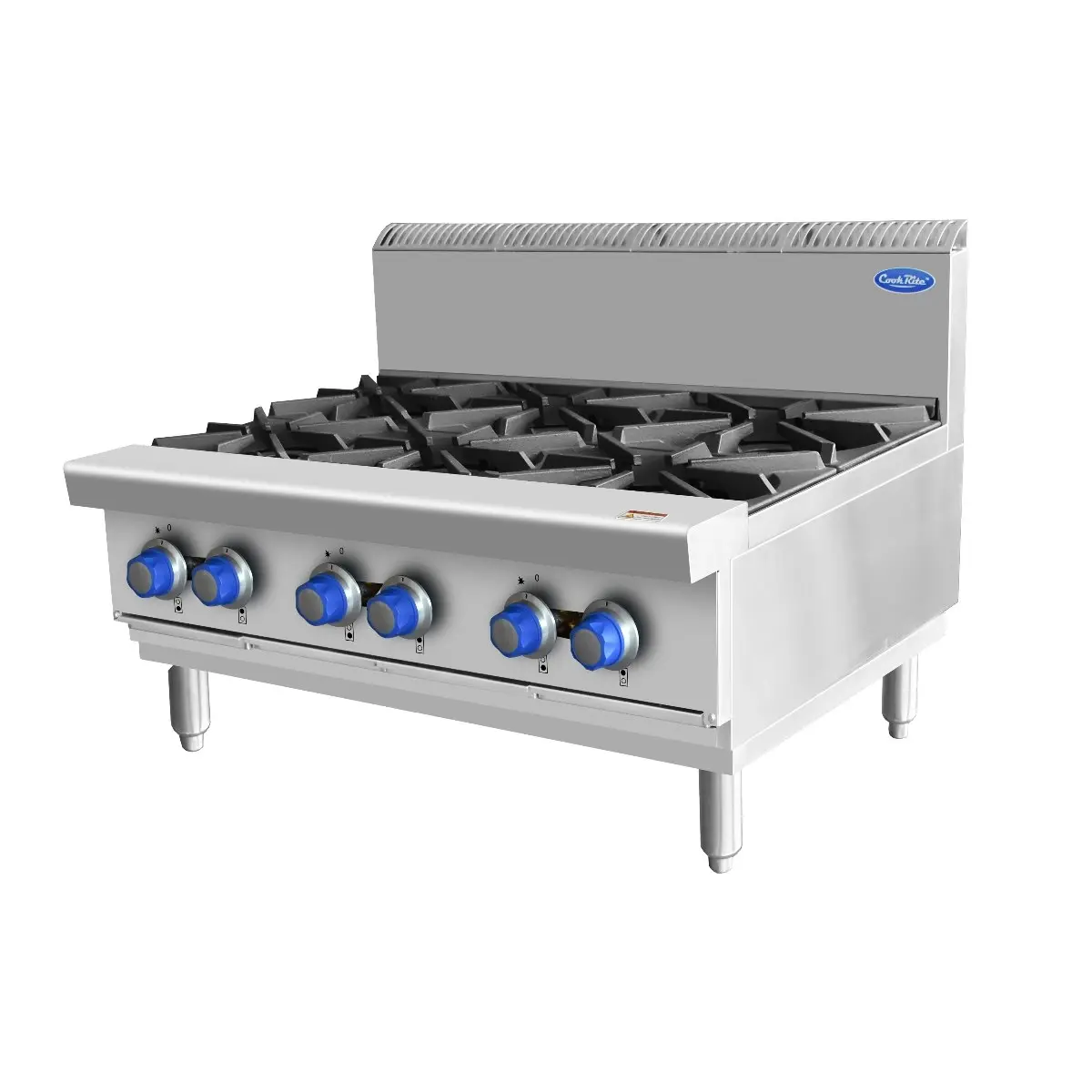 Cookrite Open 6 Burner Cook Tops Ng At80g6b-c-ng