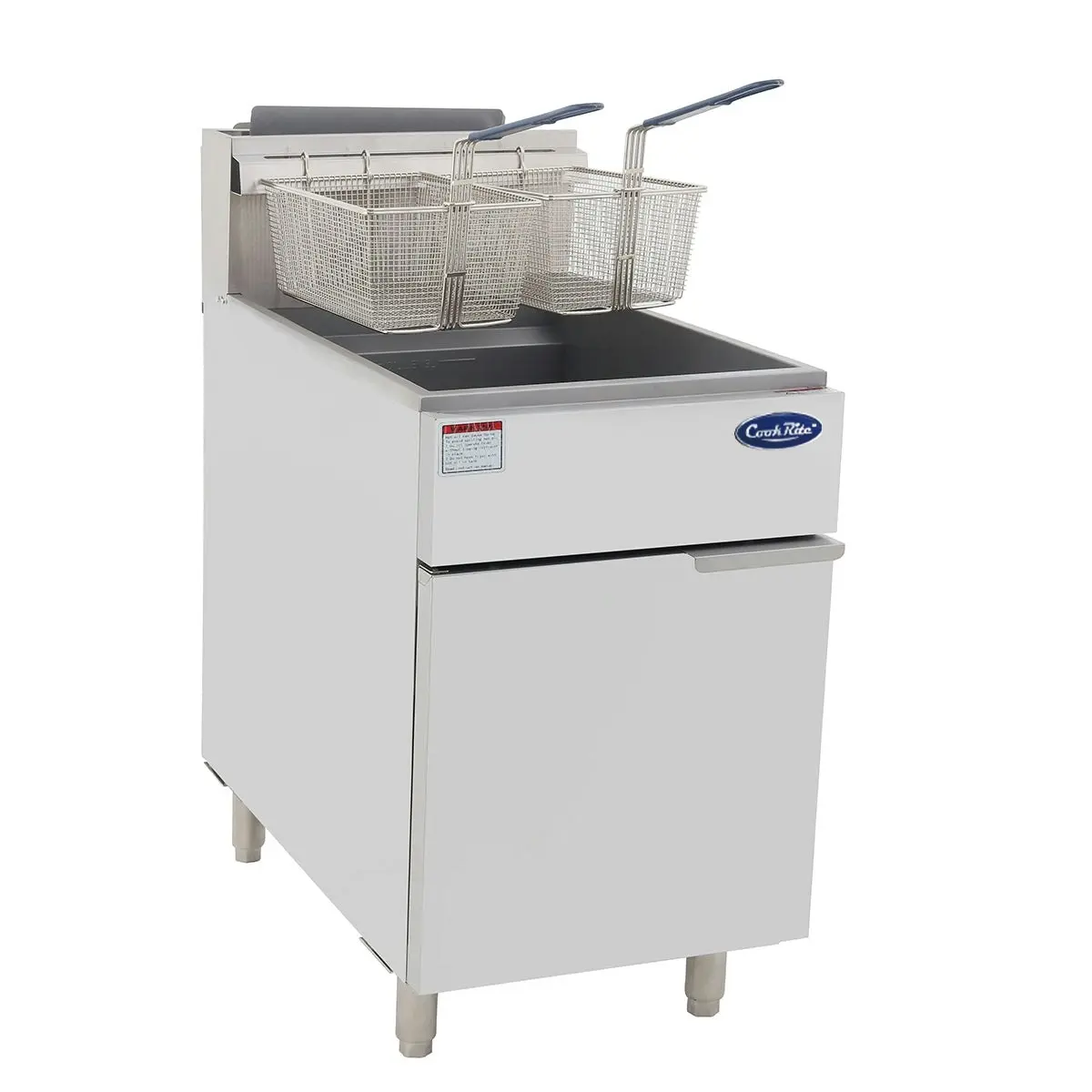 5 Tubes Gas Deep Fryer W535 X D765 X H1128 Cookrite Atfs-75-ng
