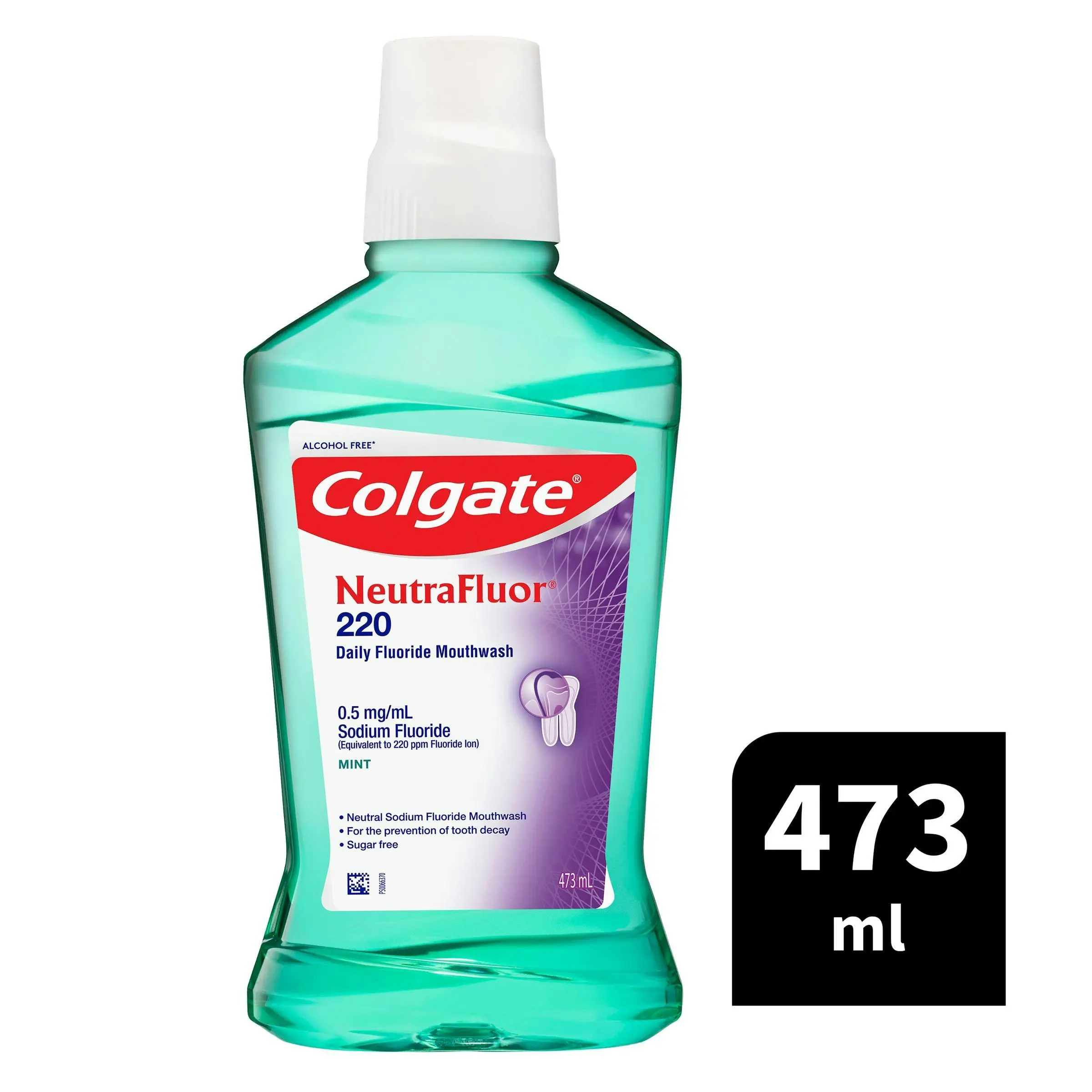 Colgate NeutraFluor 220 Alcohol Free Mouth Rinse Mint 473ml - Health