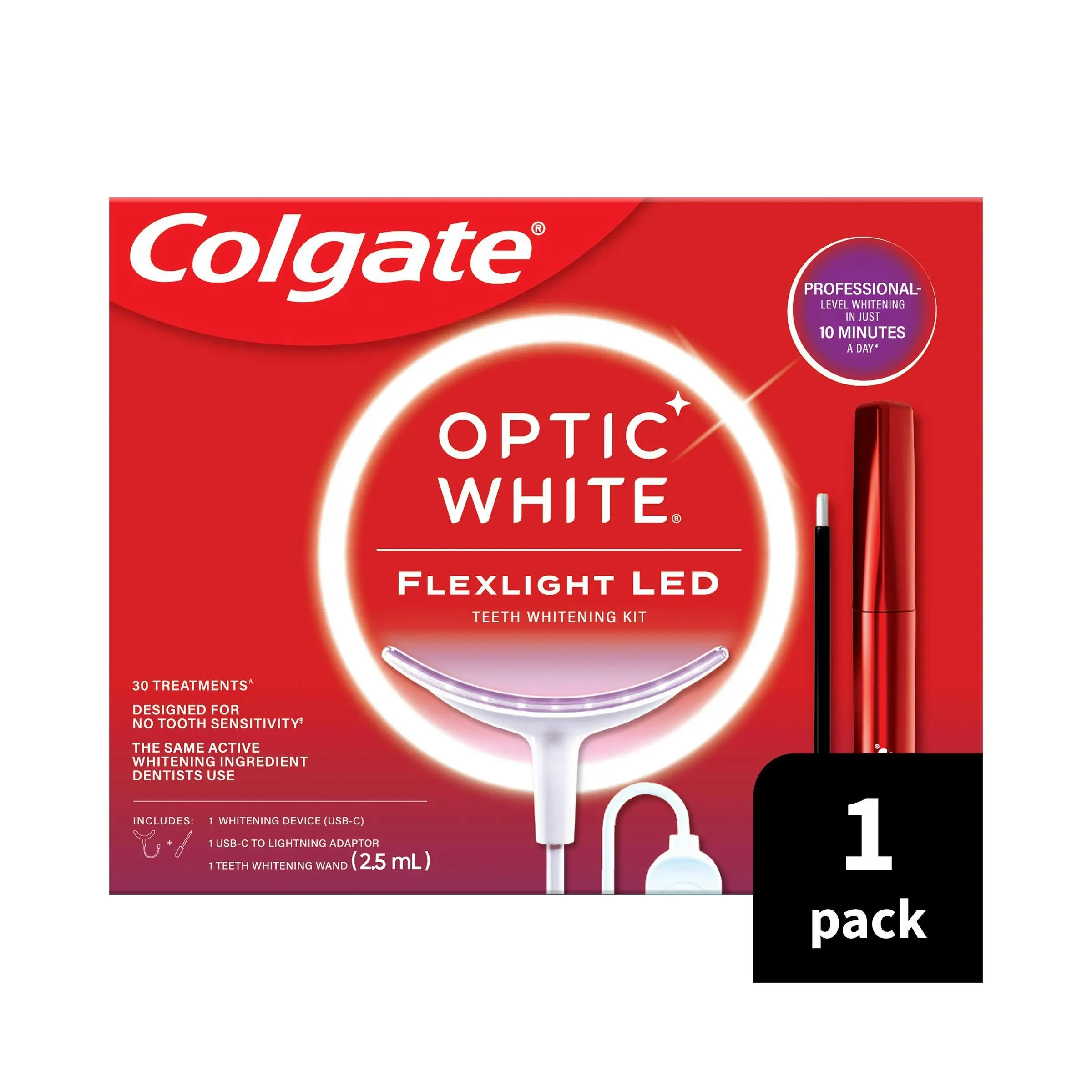 Colgate Optic White FlexLight LED Teeth Whitening Device - Health