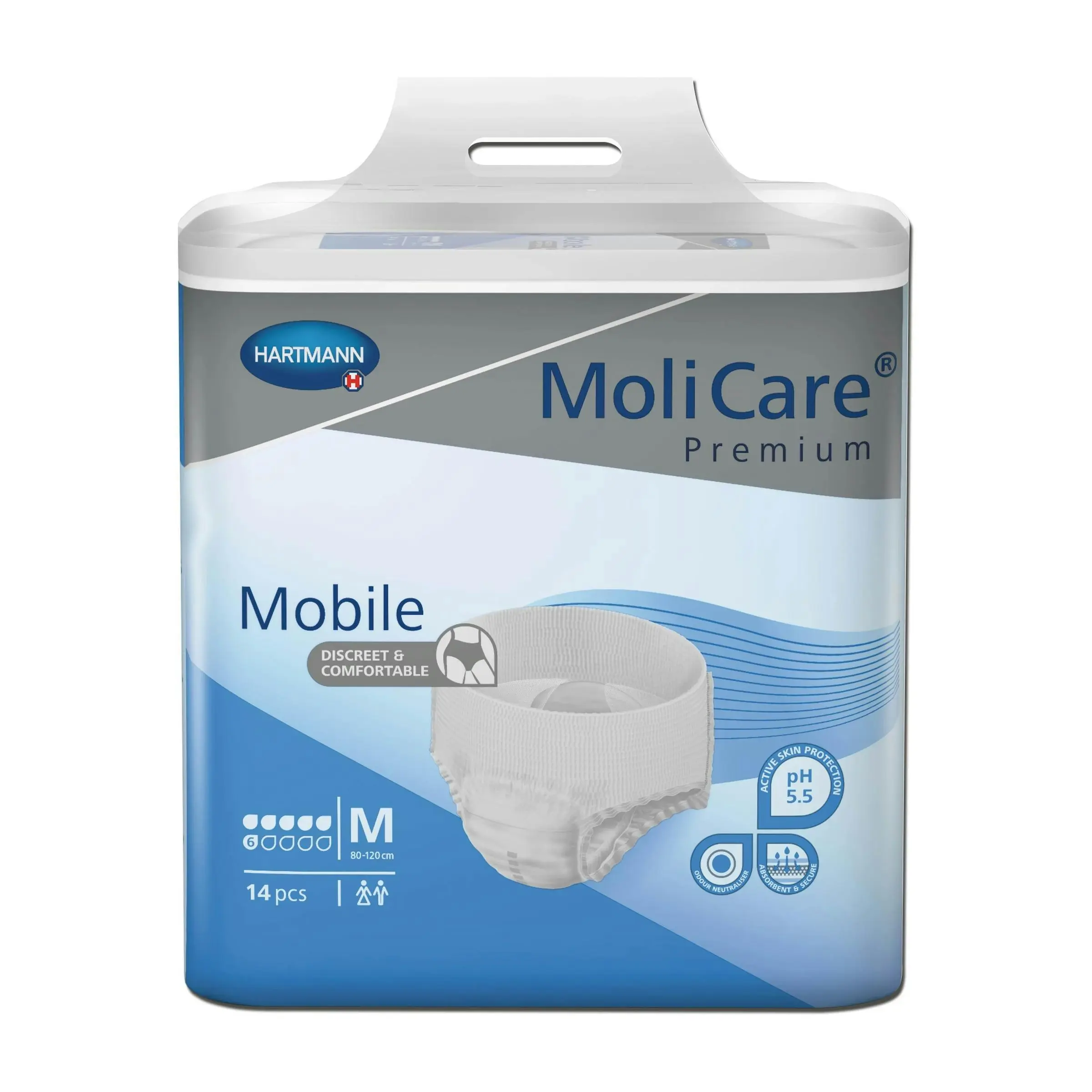 Molicare Premium Mobile Pants 6 Drops Medium 14 Pack - Health