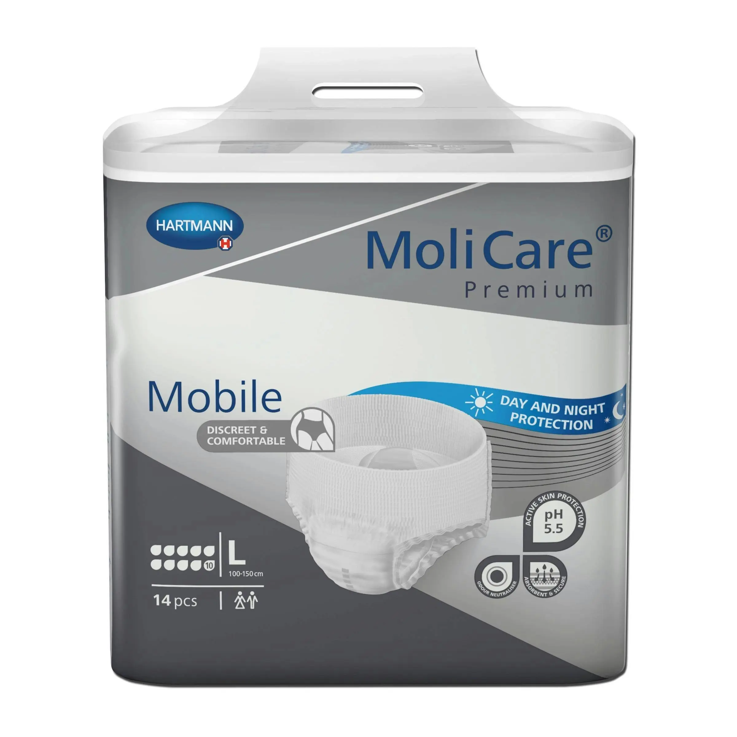 Molicare Premium Mobile Pants 10 Drops Large 14 Pack - Health