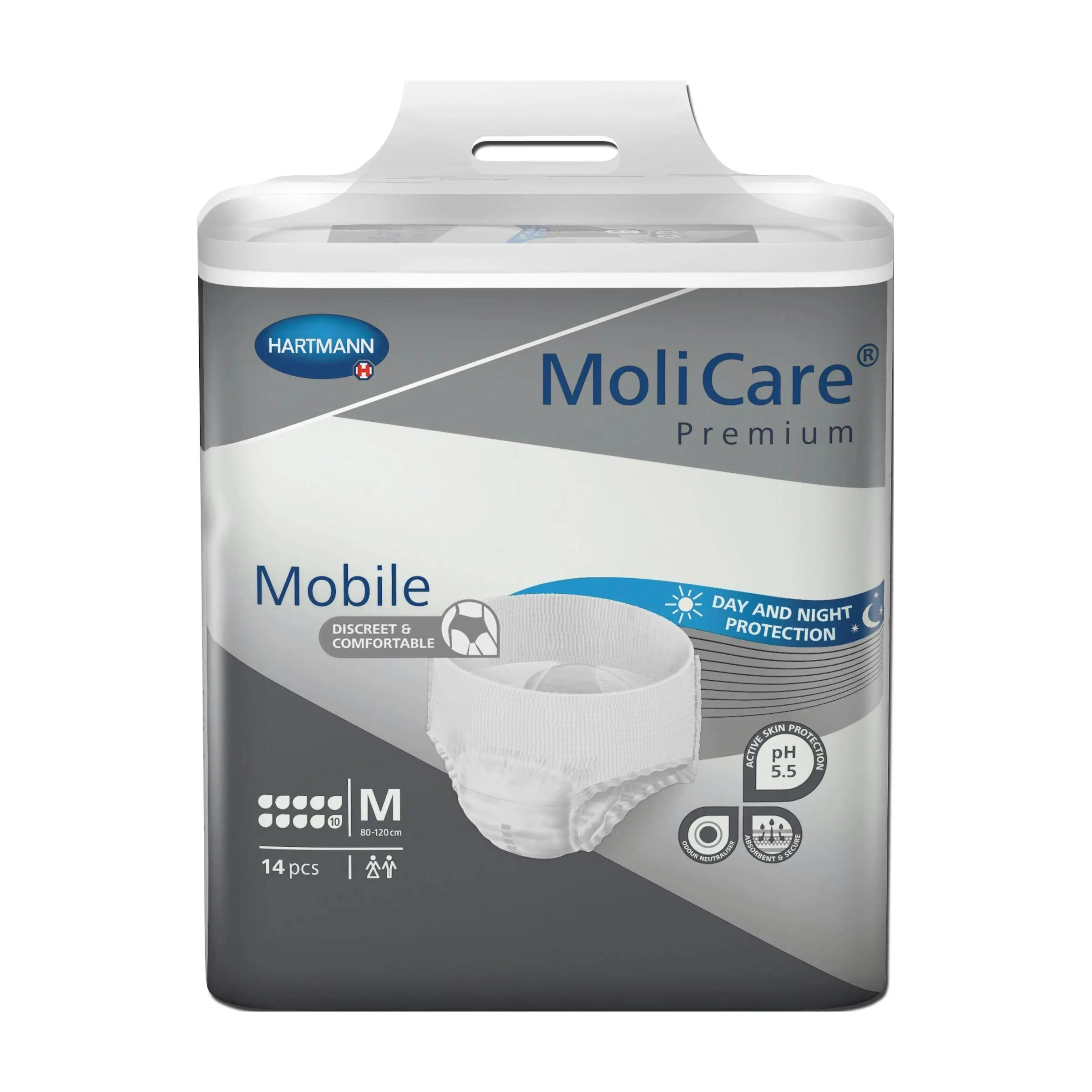 Molicare Premium Mobile Pants 10 Drops Medium 14 Pack - Health
