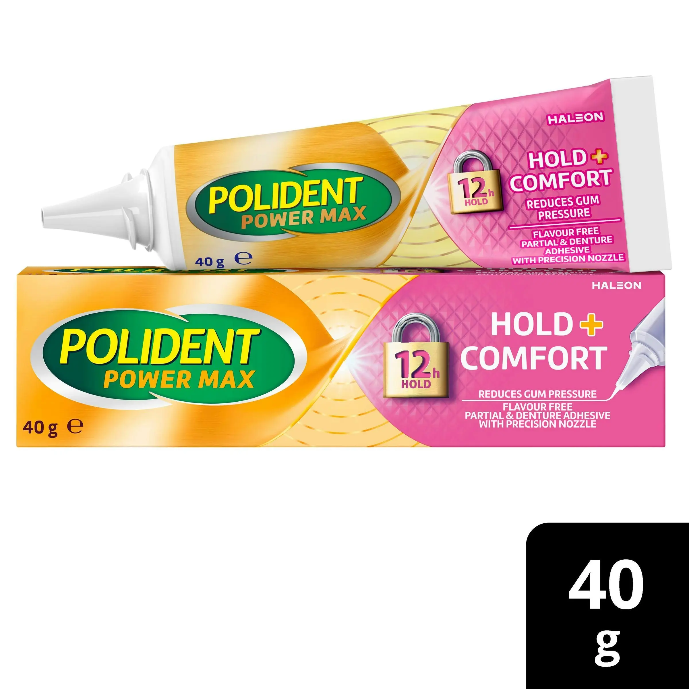 Polident Max Hold + Comfort Adhesive Cream 40g - Health