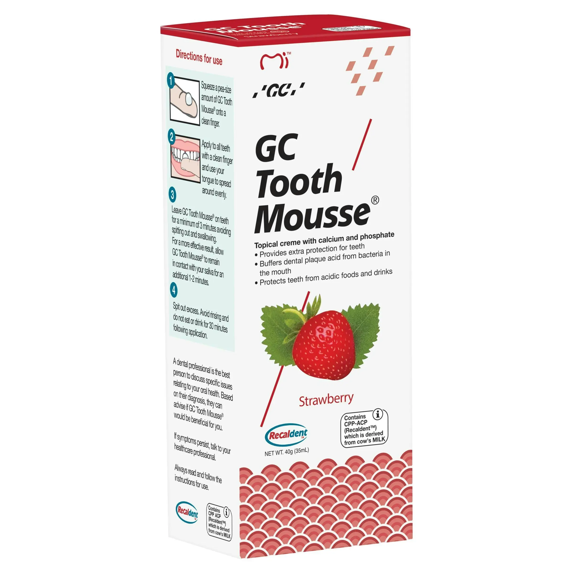 GC Tooth Mousse Strawberry 40g - Health