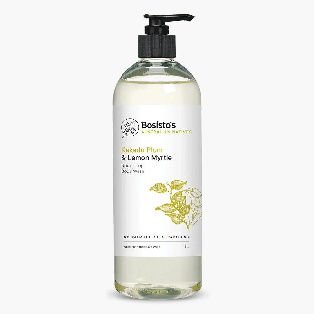Bosisto's Bosistos Kakadu Plum & Lemon Myrtle Body Wash 1l - Beauty