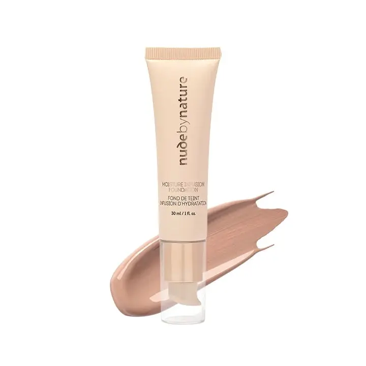 Nude by Nature Moisture Infusion Foundation 30ml N4 Silky Beige - Beauty