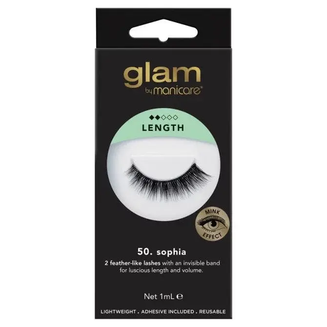 Manicare Glam 50. Sophia Mink Effect Lashes - Beauty
