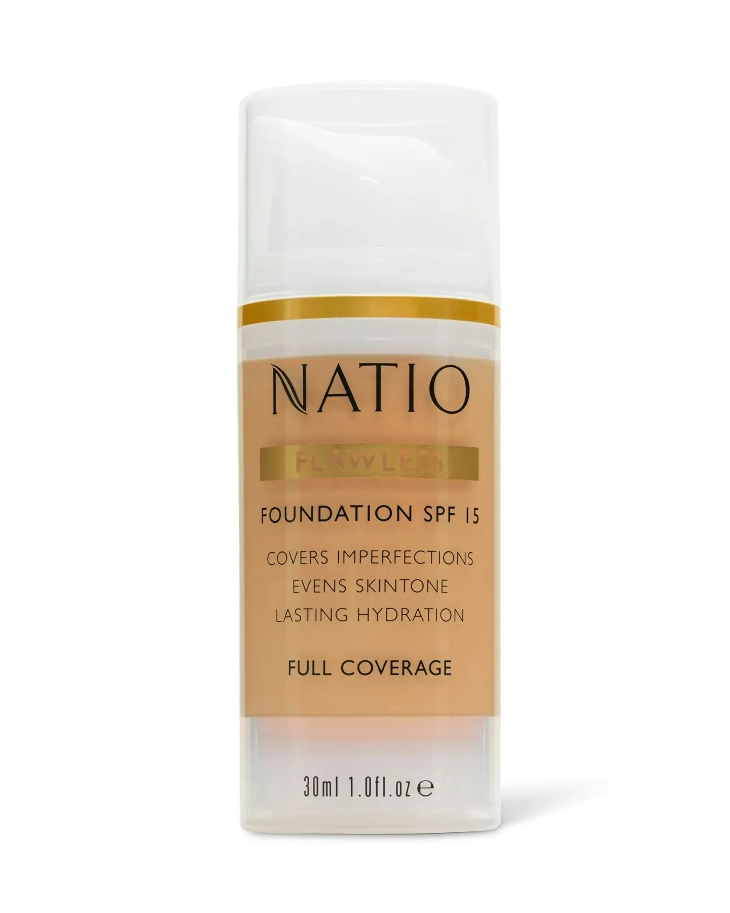 Natio Flawless Foundation Spf Medium - Beauty