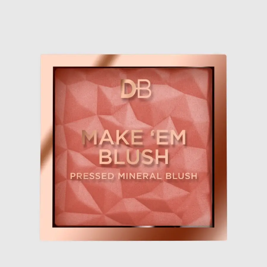 Designer Brands DB Cosmetics Make 'em Blush Pressed Mineral Blush Rose Glow - Beauty