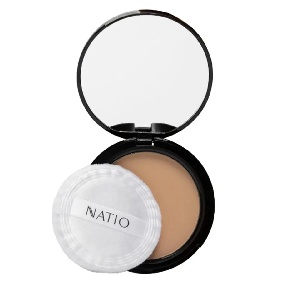 Natio Pressed Powder Pecan 15g - Beauty