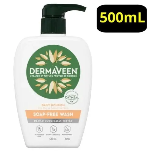 DermaVeen Daily Nourish Soap Free Wash 500ml - Beauty