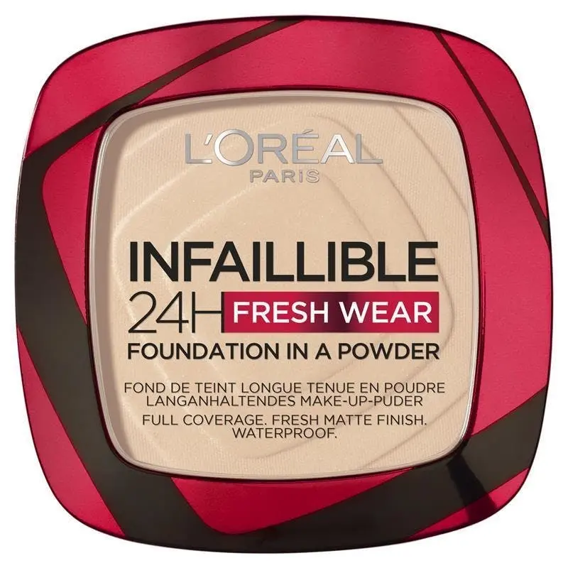 L'Oreal Infaillible 24h Fresh Wear Powder Foundation 20 Ivory - Beauty