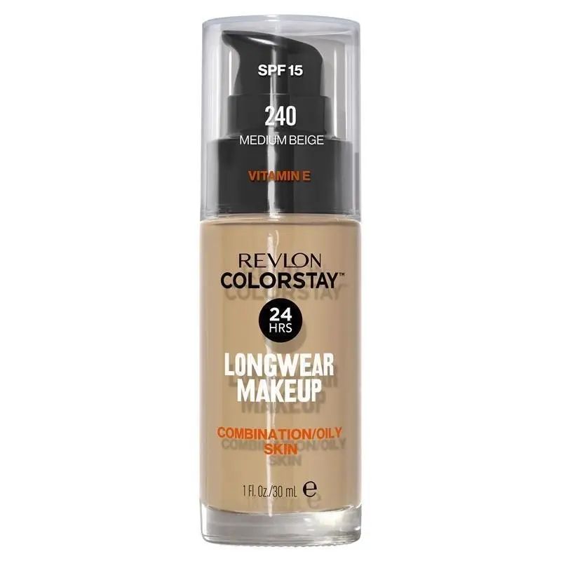 Revlon Colorstay Makeup Foundation For Combination/oily Skin Medium Beige - Beauty